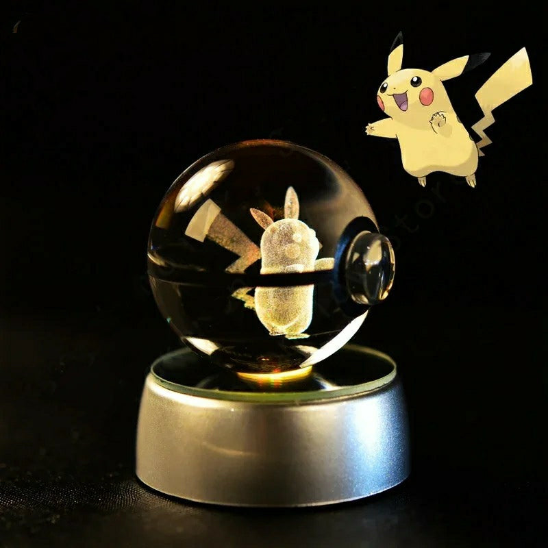 Boule de Cristal Pokémon 3D Pikachu