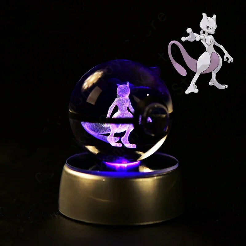 Boule de Cristal Pokémon 3D Mewtwo