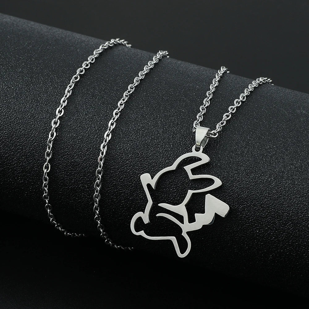 Collier Pikachu – Pendentif en Acier Inoxydable
