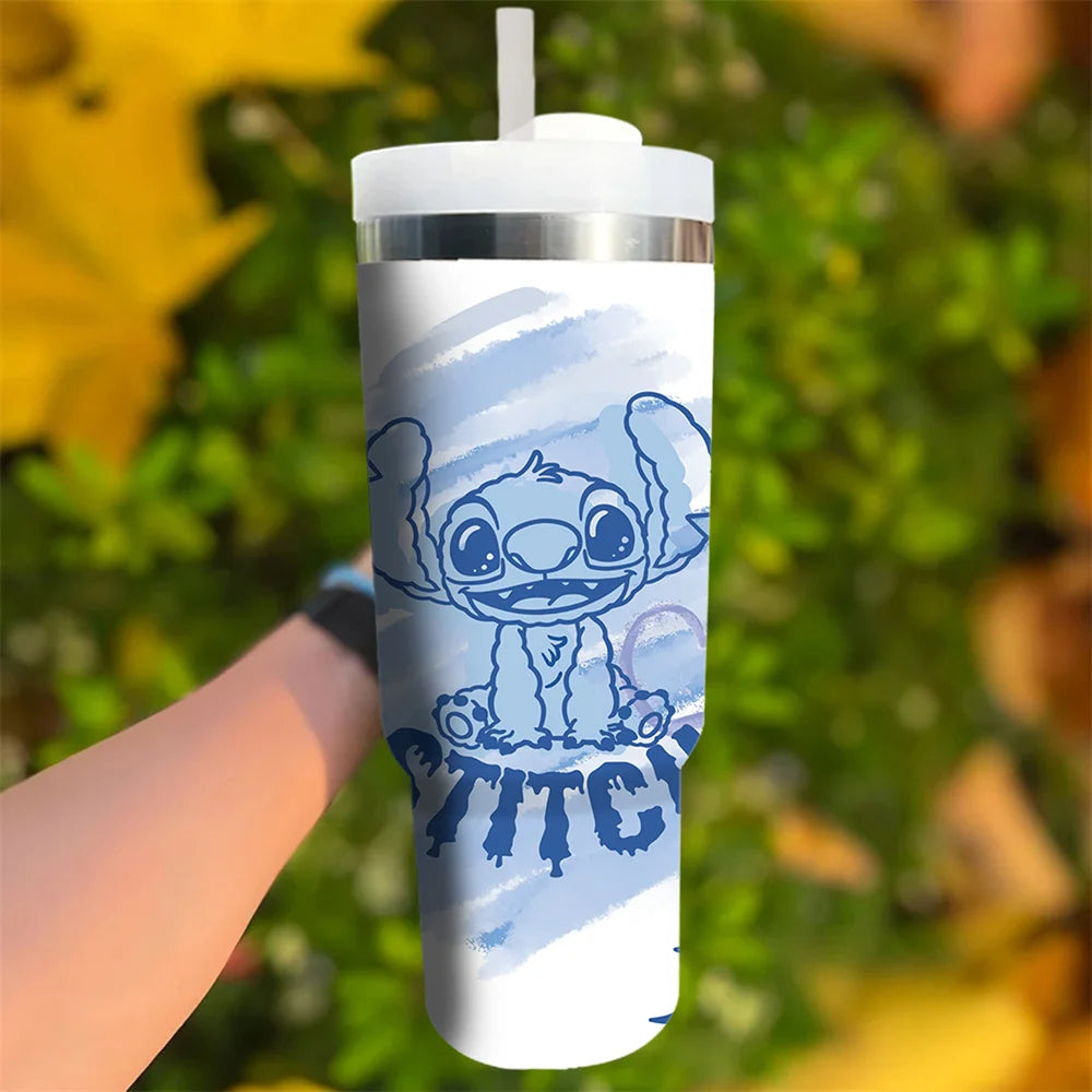 Gobelet Isotherme 1,18 L Disney Stitch – Avec Poignée et Paille