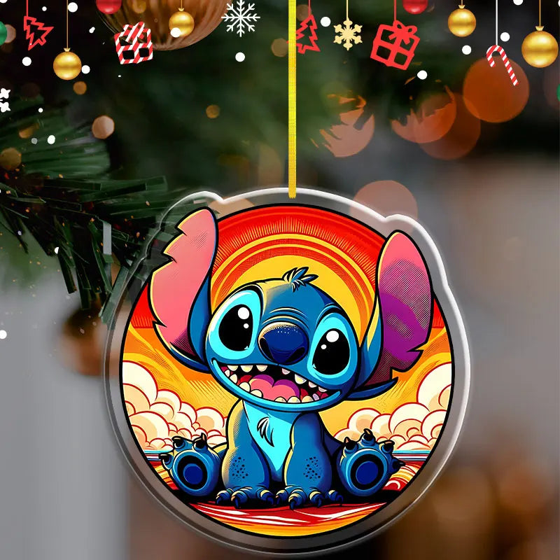 Pendentif de Noël Disney Stitch – Décoration en acrylique 2D