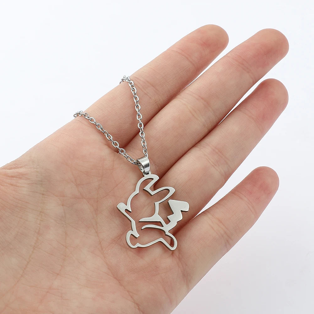 Collier Pikachu – Pendentif en Acier Inoxydable