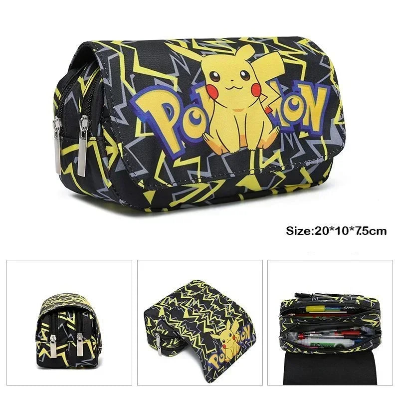 Trousse Pokémon – Design animé, multi-rangements