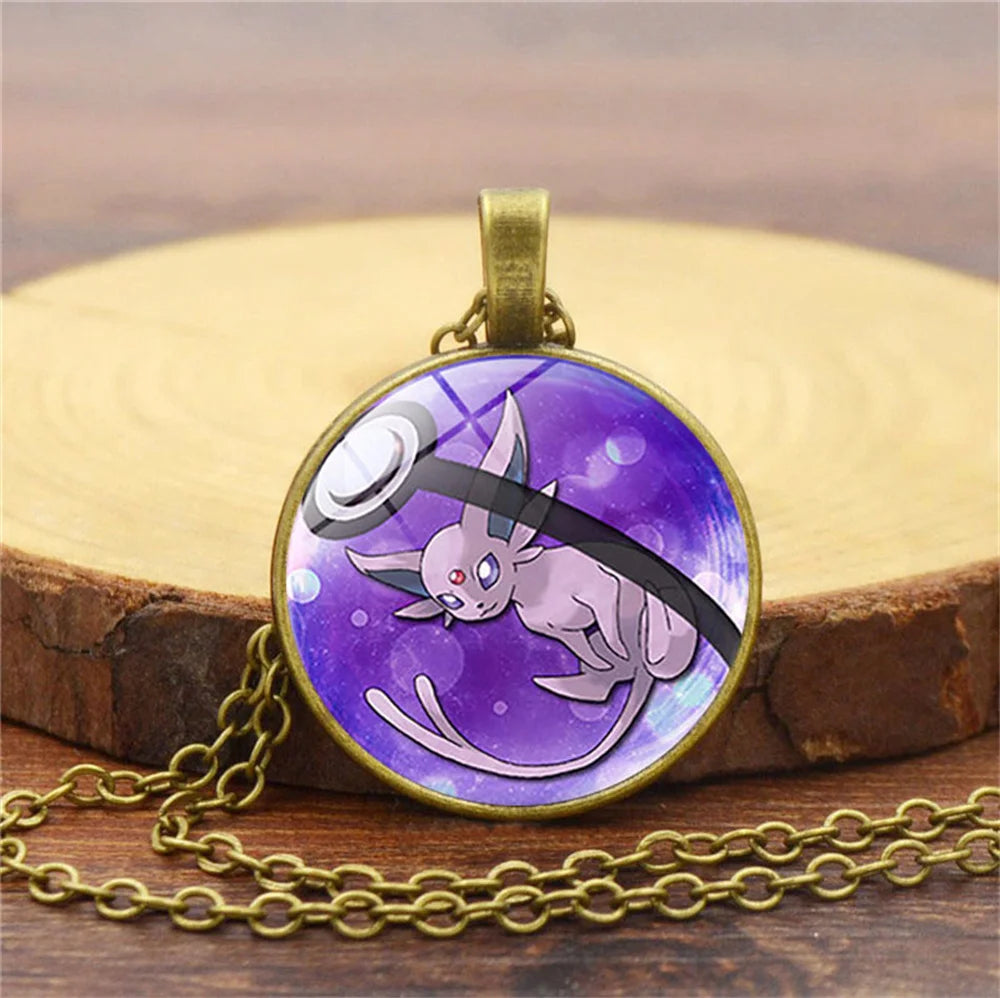 Collier Pokémon avec pendentif en verre – ✨ stock TRÈS limité