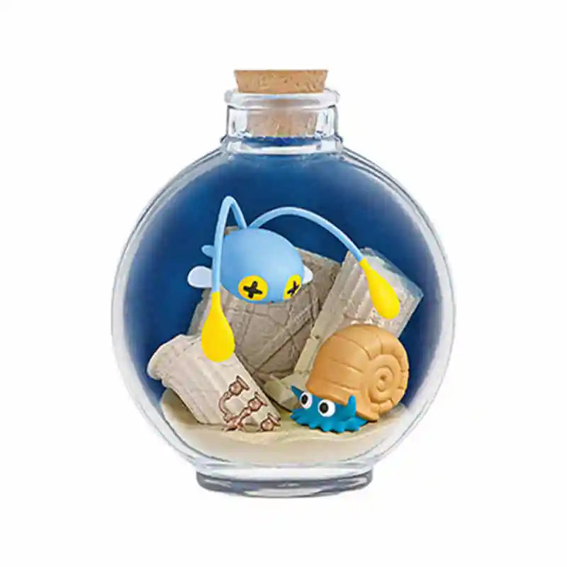 Re-Ment Pokémon Loupio et Amonita – Figurine Aqua Bottle Collection
