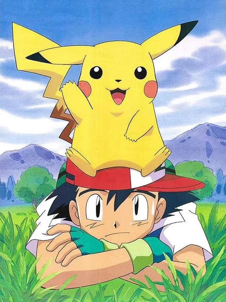 Tableau Diamanté Pokémon – Sasha et Pikachu