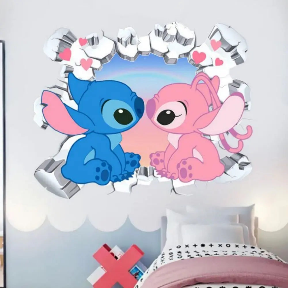 Sticker mural Lilo et Stitch