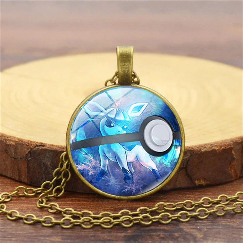 Collier Pokémon avec pendentif en verre – ✨ stock TRÈS limité