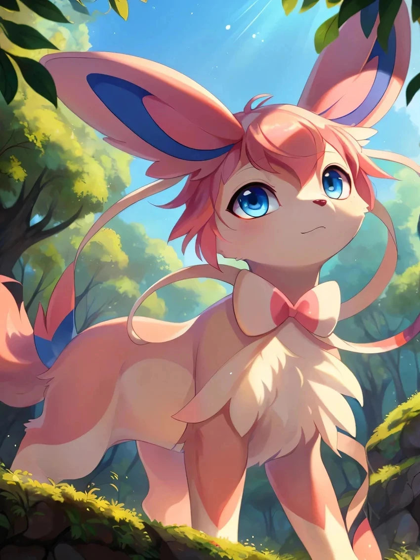 Kit de Peinture Diamant Pokémon Nymphali - Évolitions