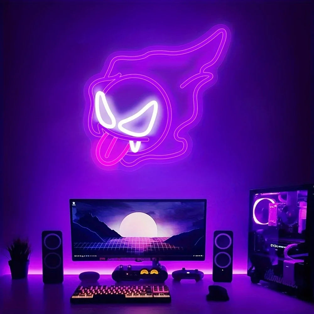 Néon LED Pokémon Fantominus – Lampe murale décorative USB
