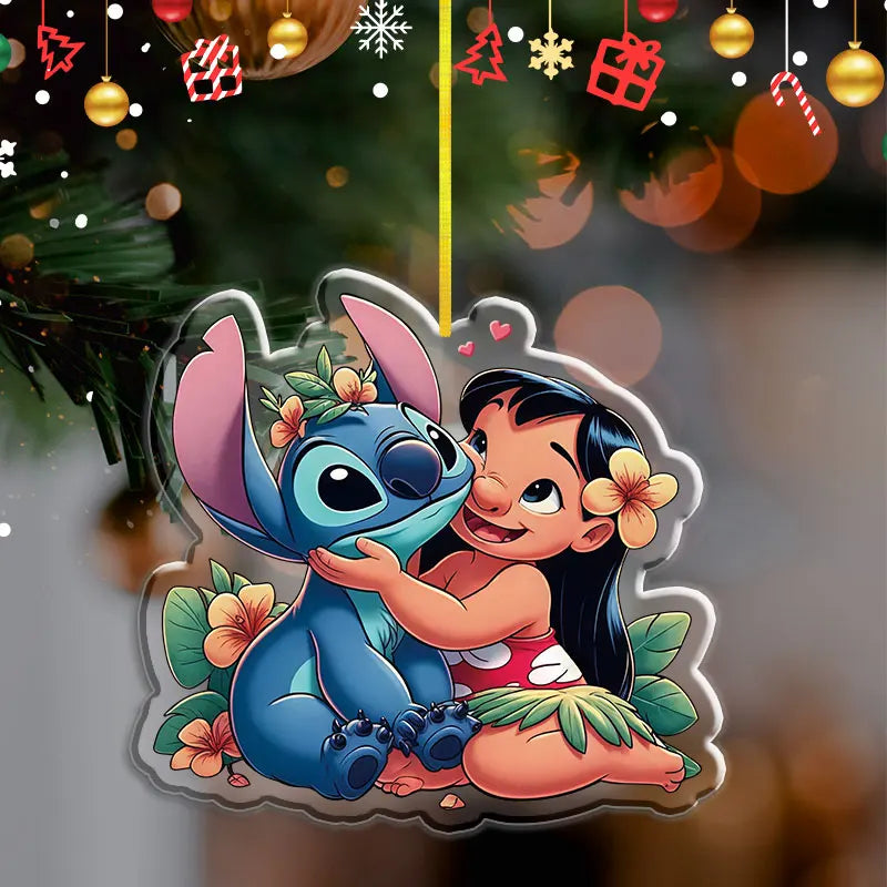 Pendentif de Noël Disney Stitch – Décoration en acrylique 2D