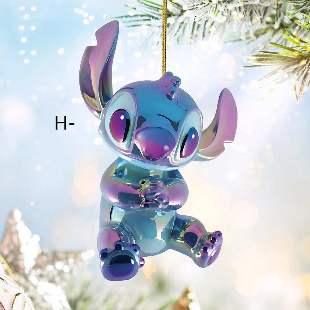 Pendentif de Noël Disney Stitch – Décoration en acrylique 2D
