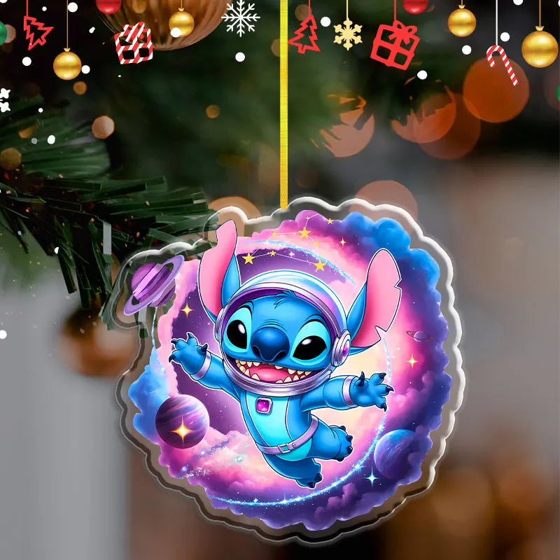 Pendentif de Noël Disney Stitch – Décoration en acrylique 2D