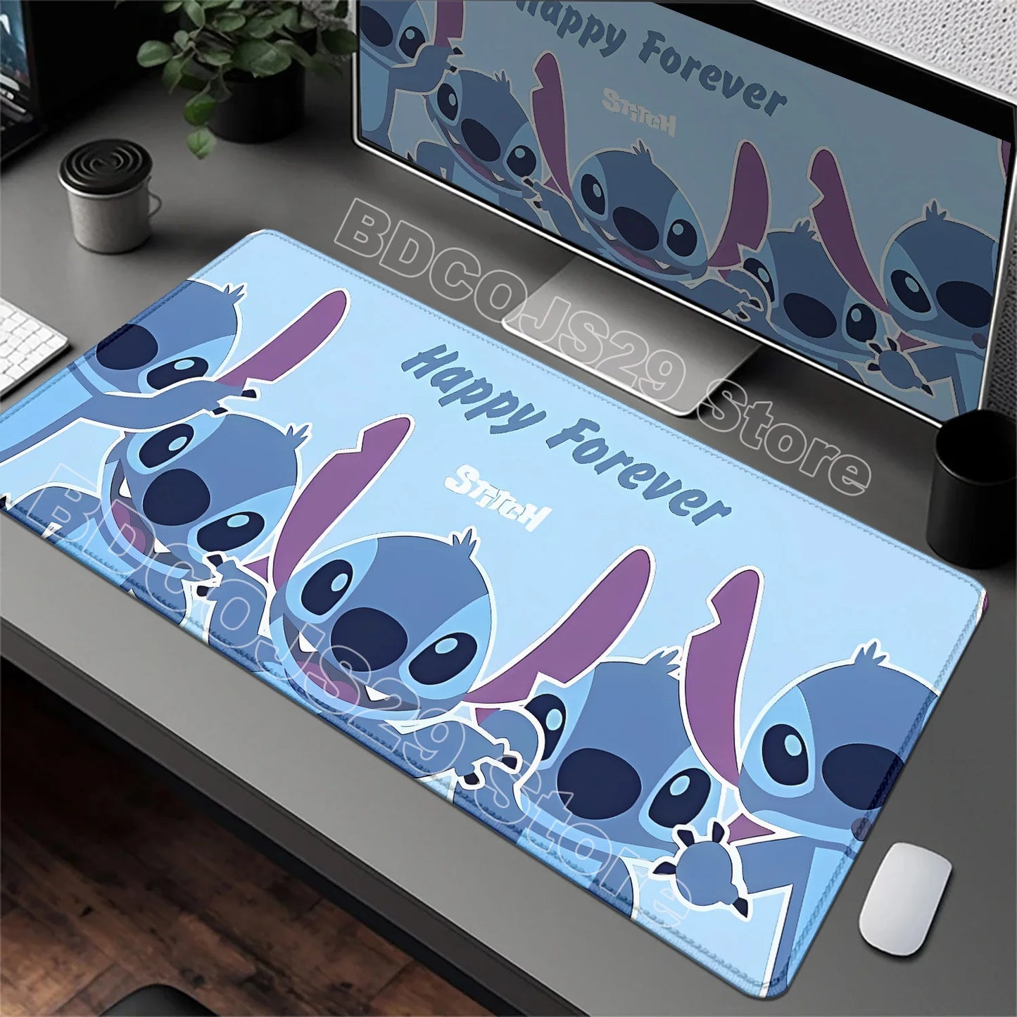 Tapis de Bureau XXL Stitch – Surface de Travail & Gaming – Plusieurs Formats