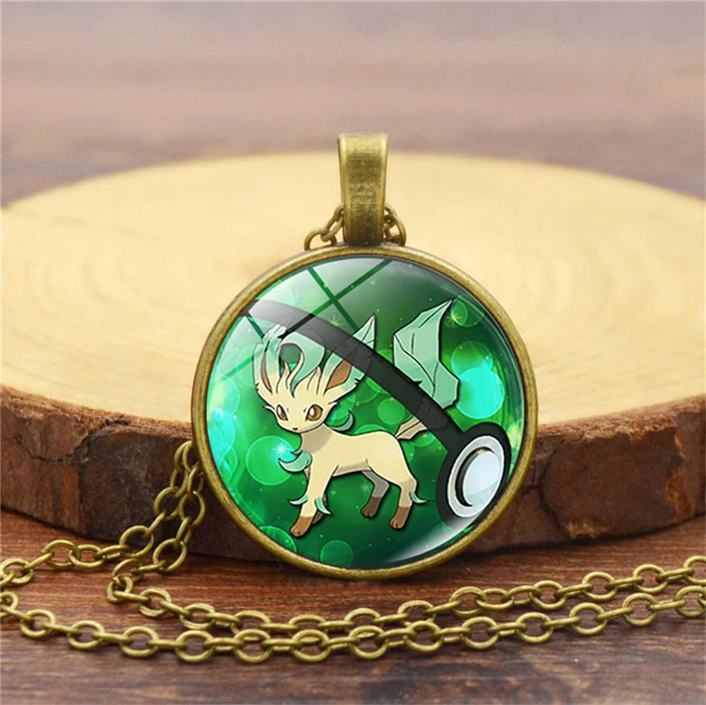 Collier Pokémon avec pendentif en verre – ✨ stock TRÈS limité