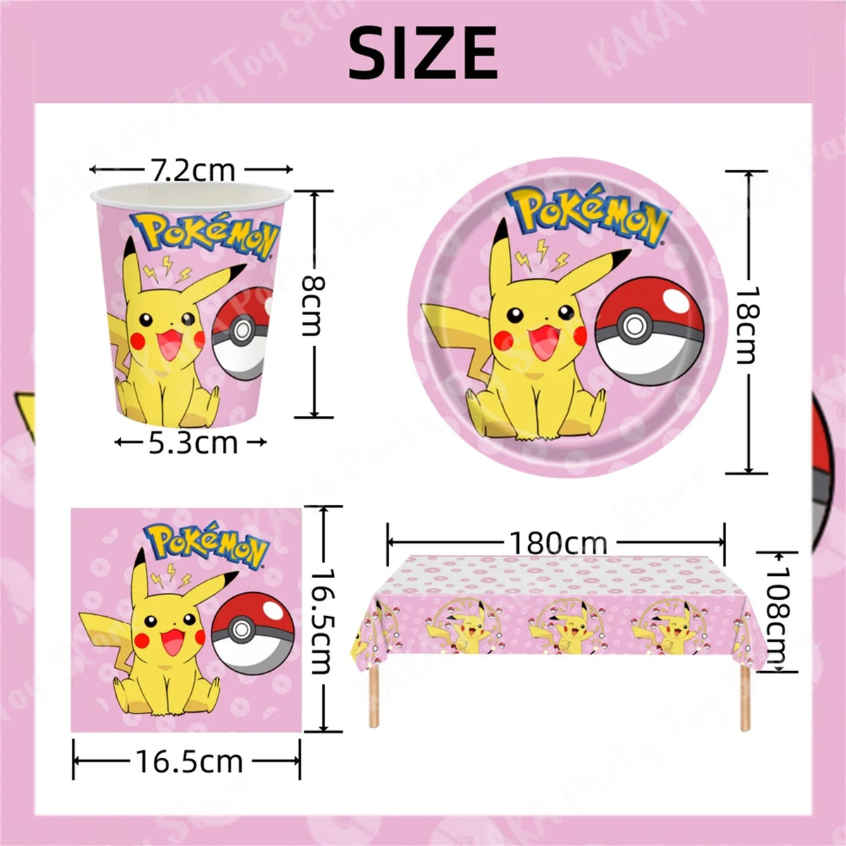 Kit Anniversaire Pokémon - 20personnes