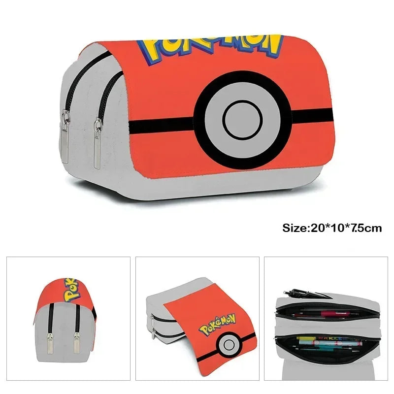 Trousse Pokémon – Design animé, multi-rangements