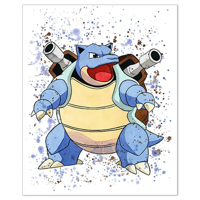 Poster Pokémon Tortank – Affiche Murale Déco Chambre & Gaming