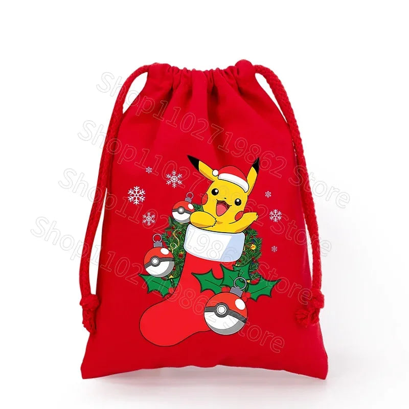 Sacs à cordon de Noël Pokémon