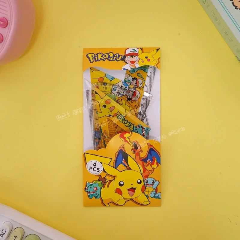Kit de Règles Pokémon – Ensemble Papeterie Pikachu pour École