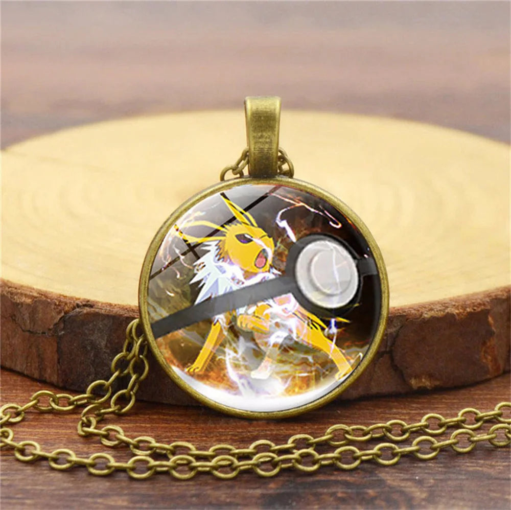 Collier Pokémon avec pendentif en verre – ✨ stock TRÈS limité