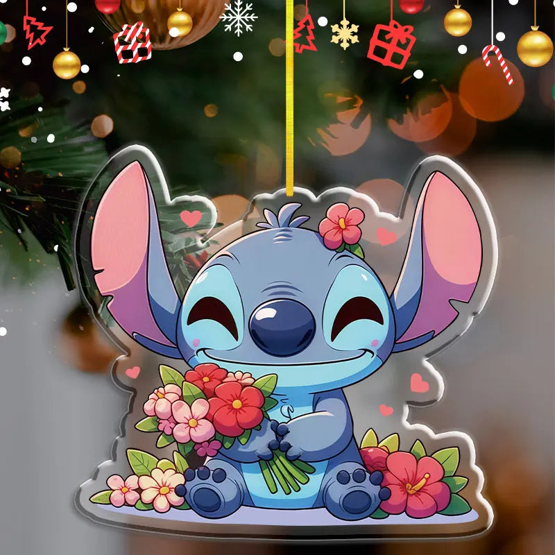 Pendentif de Noël Disney Stitch – Décoration en acrylique 2D