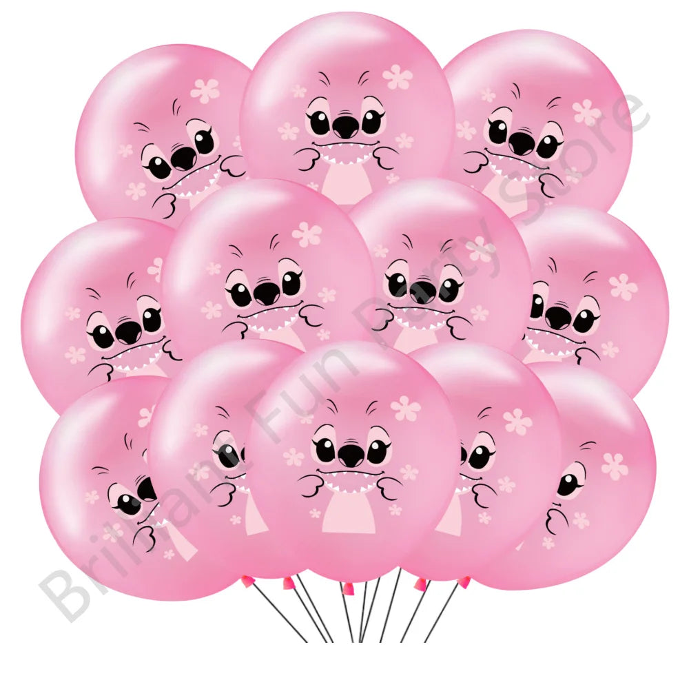 Ballons de fête Angel Rose – Lot de 12 ballons en latex pour anniversaire