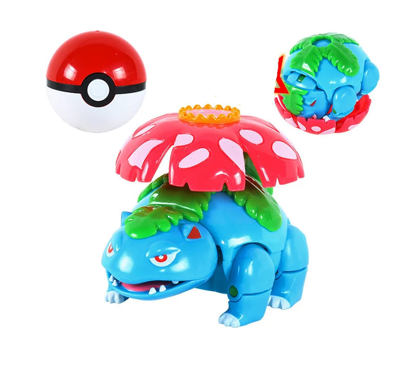 Pokéball Transformable Florizarre – Figurine Pokémon