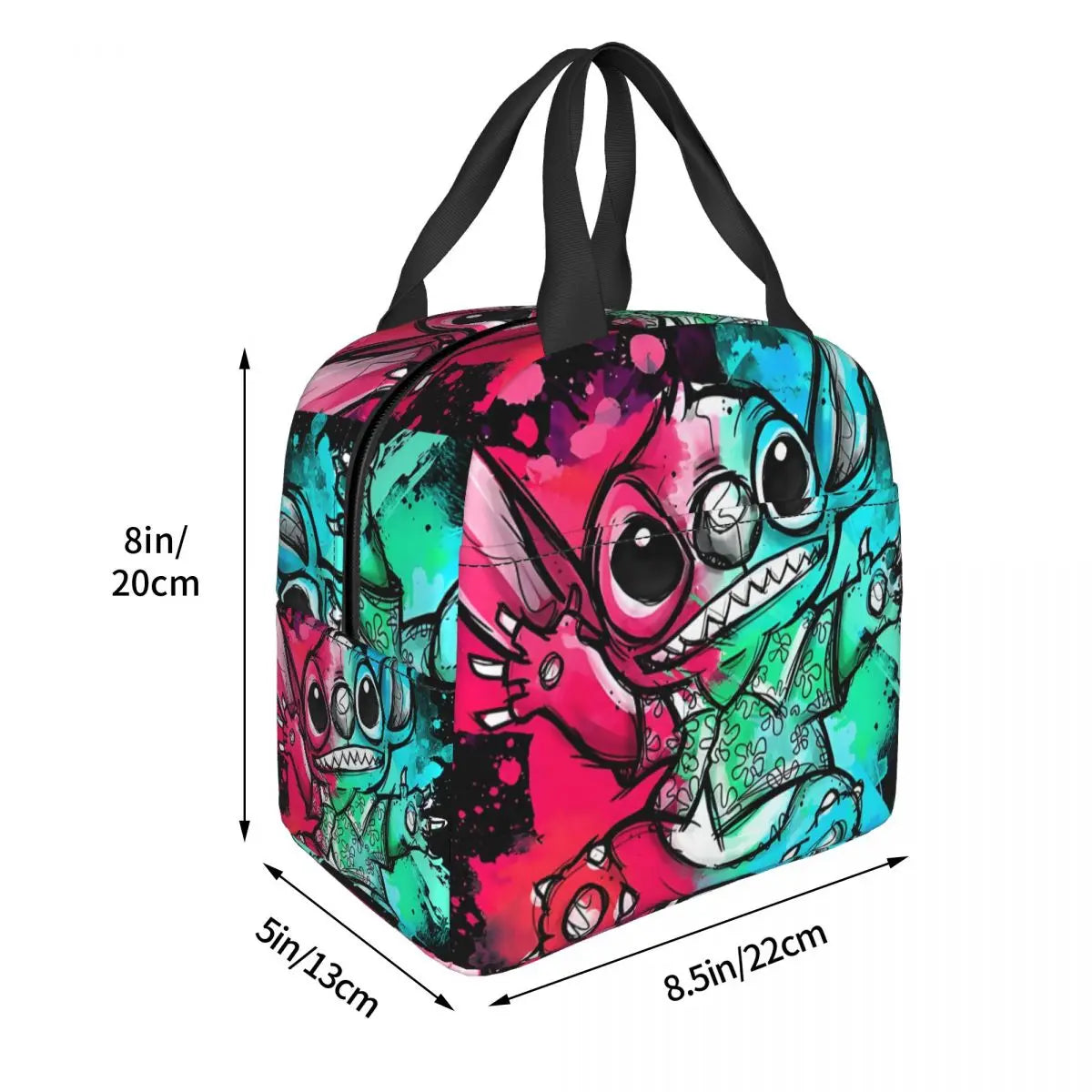 Sac Isotherme Stitch tag – Lunch Bag Léger et Résistant pour Pique-Nique et Déjeuners (22x20x13 cm)