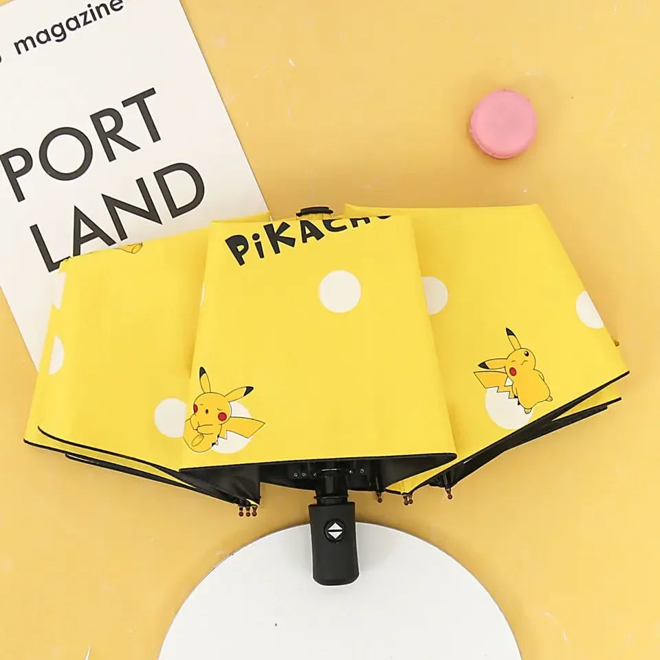 ⚡ Parapluie Pikachu automatique – Ouverture rapide