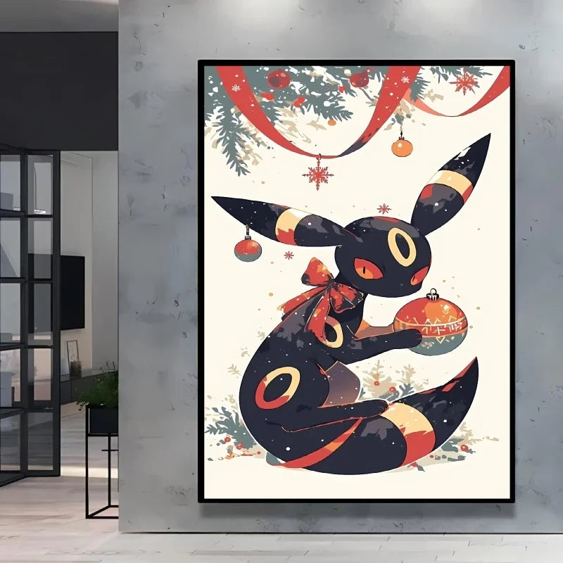 Diamond Painting Pokémon Noctali – Diamants Ronds à Réaliser Soi-Même