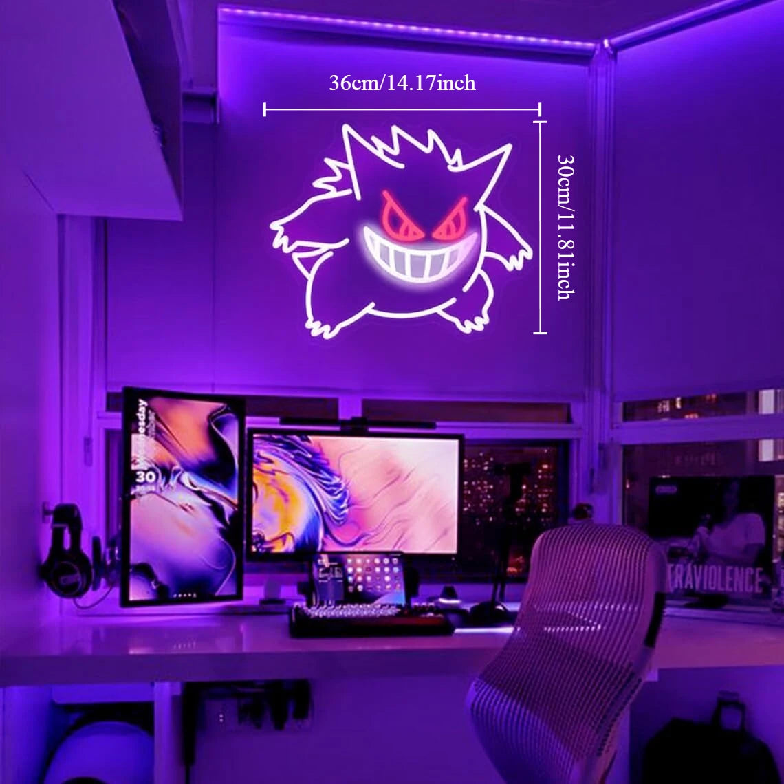 Lampe Néon LED Éctoplasma – Décoration Murale Pokémon