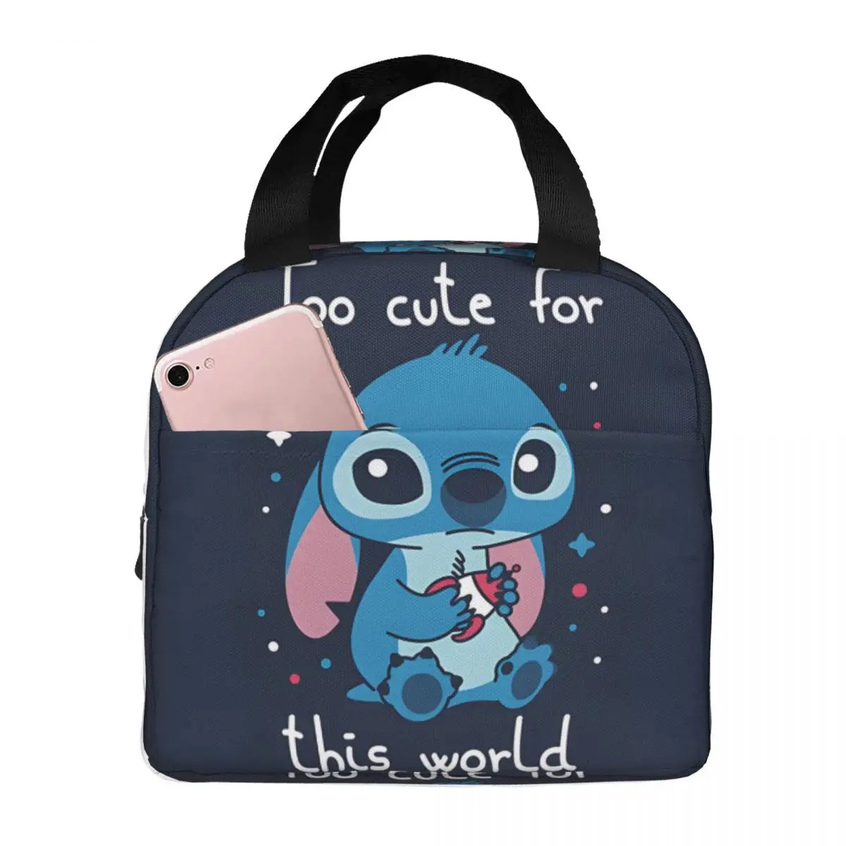 Sac Isotherme Stitch Too cute – Lunch Bag Léger et Résistant pour Pique-Nique et Déjeuners (22x20x13 cm)