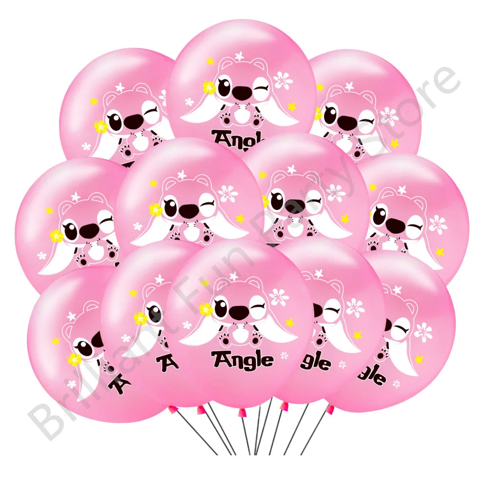 Ballons de fête Angel – Lot de 12 ballons en latex pour anniversaire