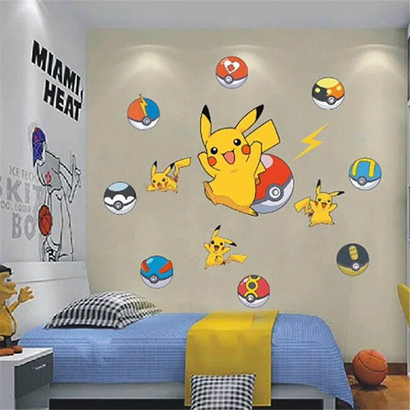 Stickers Muraux Pokémon – Effet 3D Brèche Murale