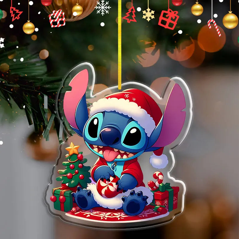 Pendentif de Noël Disney Stitch – Décoration en acrylique 2D