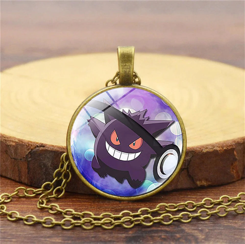 Collier Pokémon avec pendentif en verre – ✨ stock TRÈS limité
