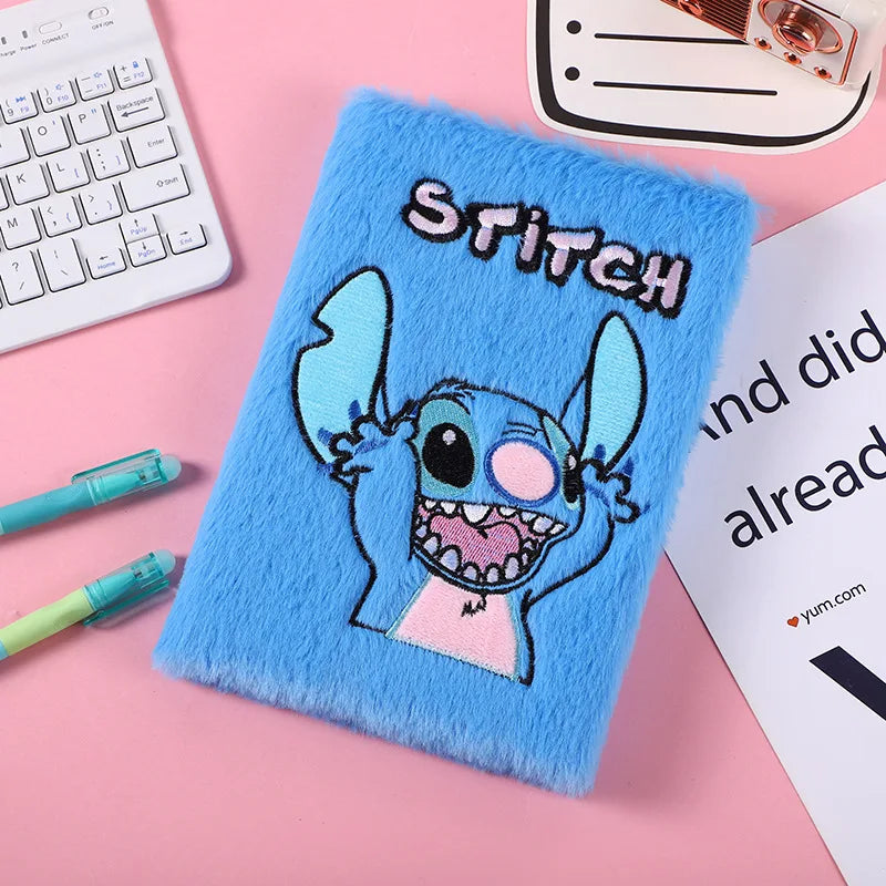 Carnet de notes en peluche Disney - Stitch Kawaii A5