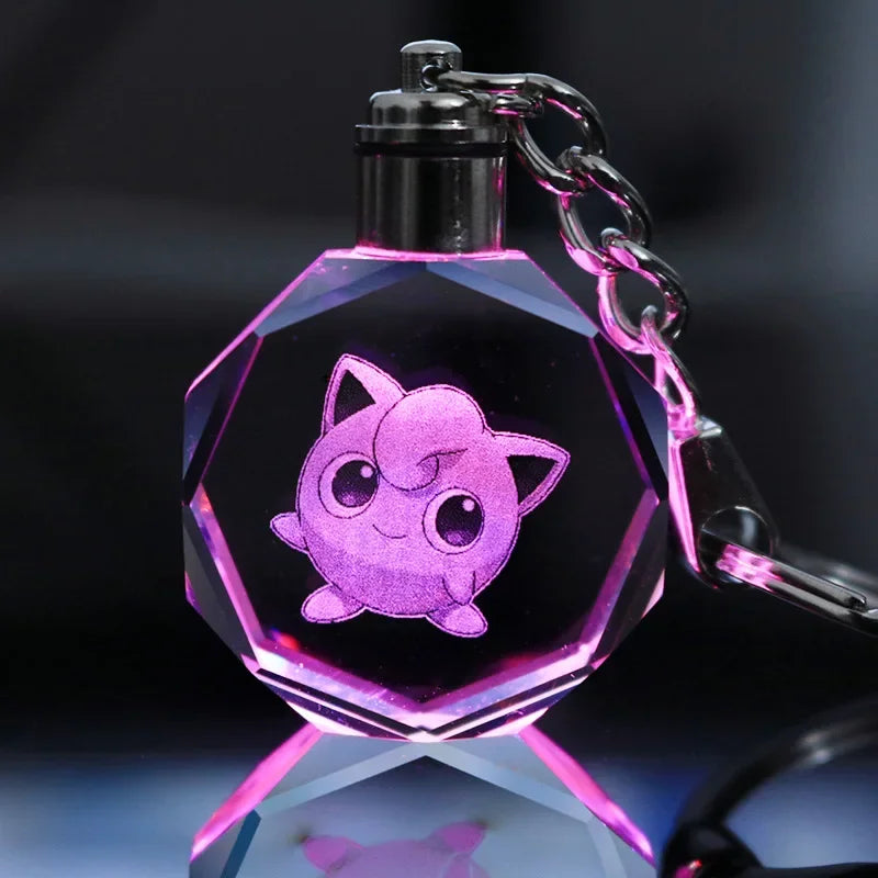 Porte-Clés Lumineux LED Pokémon – Figurine avec Éclairage