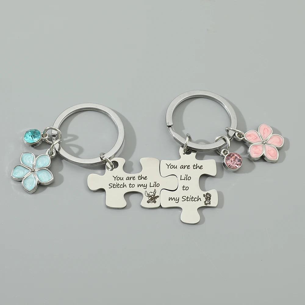 Double Porte-Cles facon puzzle.