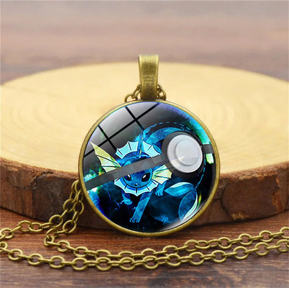 Collier Pokémon avec pendentif en verre – ✨ stock TRÈS limité