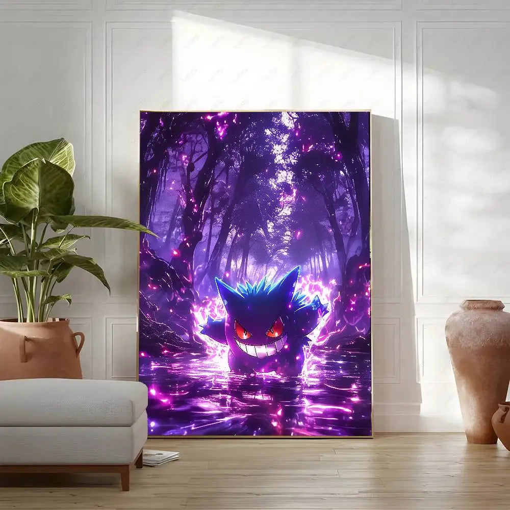 Poster Pokémon Ectoplasma 50x70 cm – Décoration Murale HD