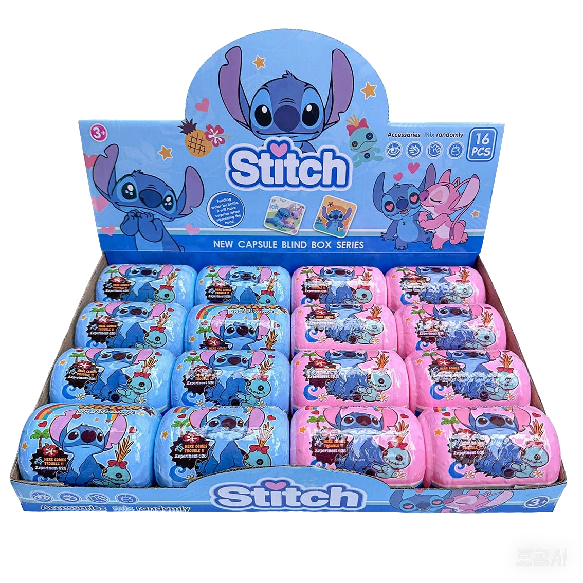 Boîte Surprise Stitch – Capsule Mystère avec Accessoires et Jouets