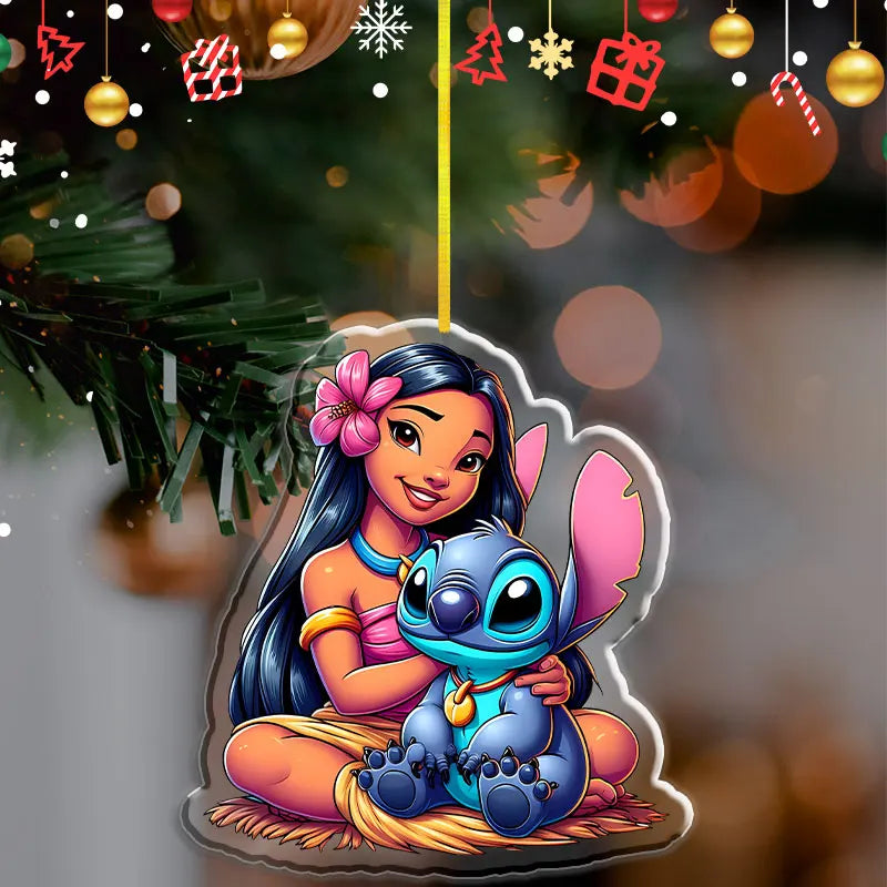 Pendentif de Noël Disney Stitch – Décoration en acrylique 2D