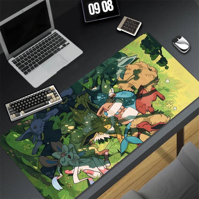 Tapis de souris XXL Pokémon Évolitions – Evoli & ses évolutions en version gaming ! ⚡🔥❄️🌿