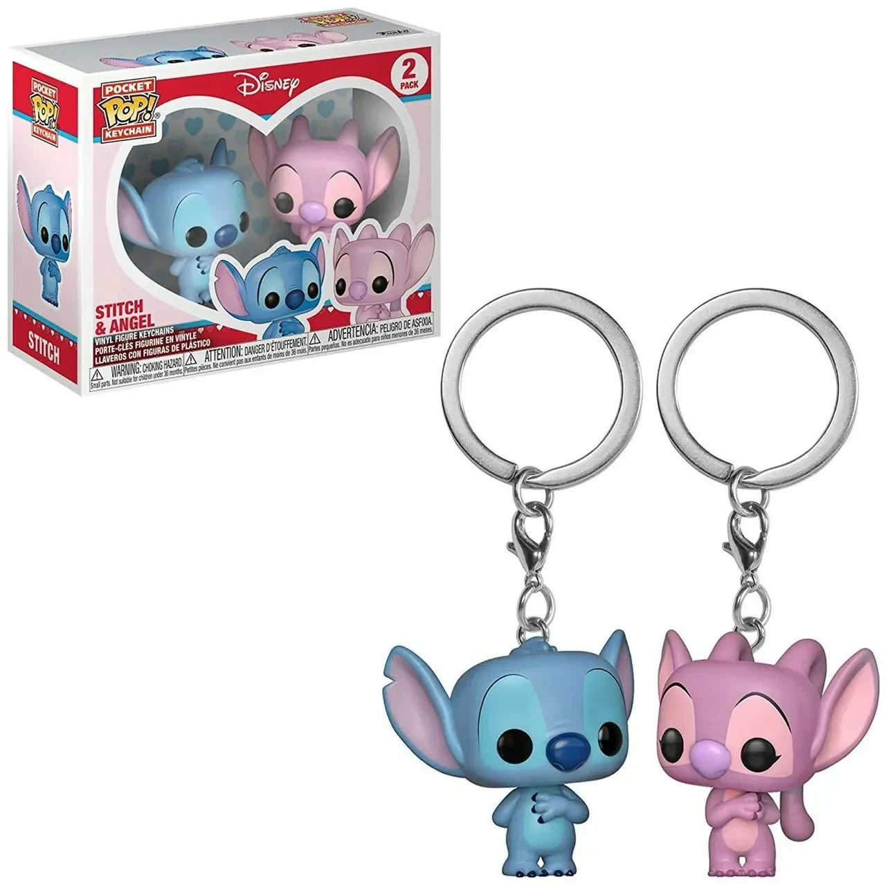 Porte-clés Stitch et Angel