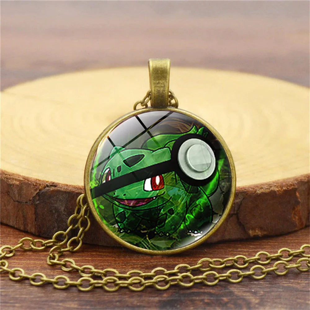 Collier Pokémon avec pendentif en verre – ✨ stock TRÈS limité