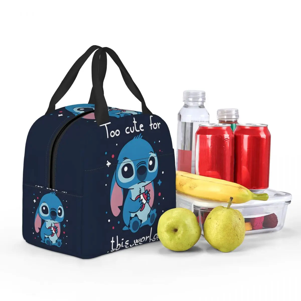 Sac Isotherme Stitch Too cute – Lunch Bag Léger et Résistant pour Pique-Nique et Déjeuners (22x20x13 cm)