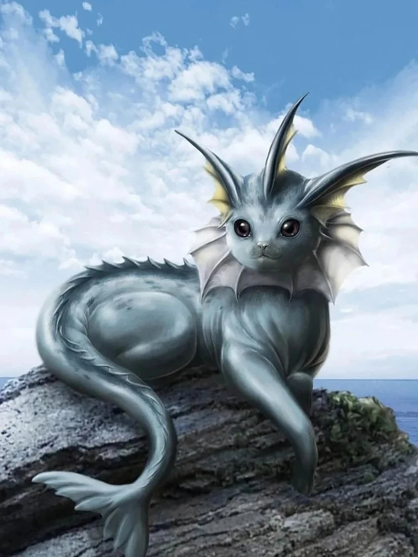 Kit de Peinture Diamant Pokémon Aquali - Évolitions