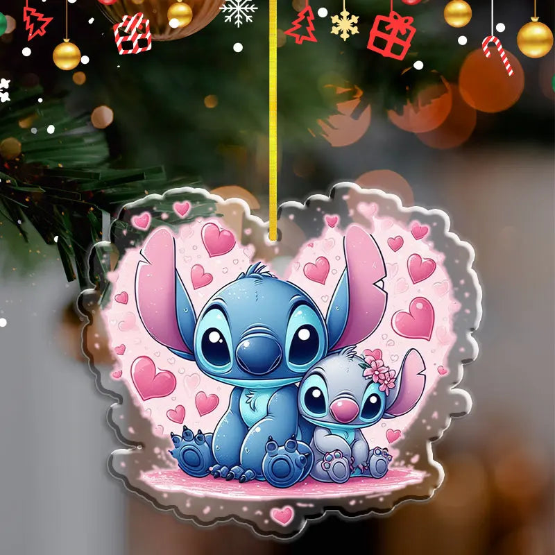 Pendentif de Noël Disney Stitch – Décoration en acrylique 2D